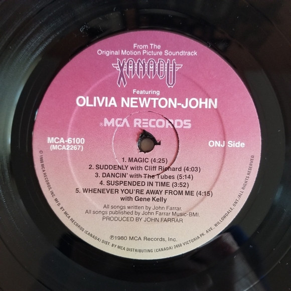 Xanadu Soundtrack Album Vinyl LP Record ⏺3/$40+Free Shipping!🚚 - Picture 6 of 10